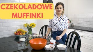 CZEKOLADOWE MUFFINY  PROSTY PRZEPIS BEZ MIKSERA [upl. by Annabelle]