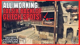 ALL WORKING TALSIK BACKLOT GLITCH SPOTS ledgesinfectedwall breaches [upl. by Ahsita]