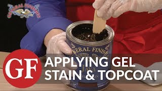 How to Apply Gel Stain and Gel Topcoat to Raw Wood [upl. by Enimaj]