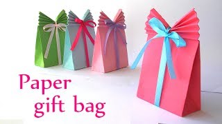 DIY crafts Paper GIFT BAG Easy  Innova Crafts [upl. by Noraf]