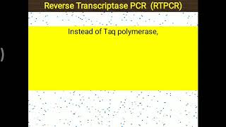 RT PCR Reverse Transcriptase PCR [upl. by Siddra]