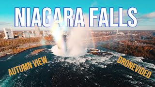 Niagara Falls Drone Footage  Autumn Vibes [upl. by Cosetta]