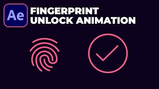 Fingerprint Unlocking Animation in After Effects Tutorial [upl. by Anavi]