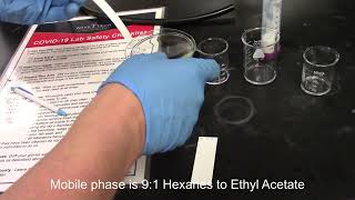 Oxidation and Reduction Thin Layer Chromatography of the benzophenone product [upl. by Atnauq]