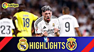 Real Madrid VS Villarreal  Highlights  Spain Laliga  6 October 2024 [upl. by Charleen272]