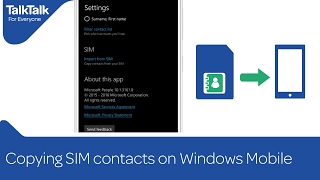 Copying SIM contacts on Windows Mobile [upl. by Arrad]