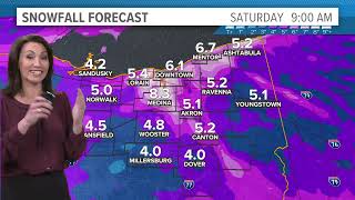 Northeast Ohio weather forecast Tracking potential winter storm [upl. by Kym]