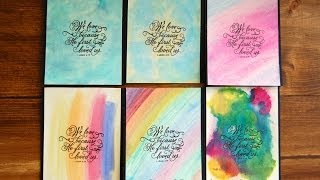 Watercoloring with different mediums Inktense Gelatos distress inks and refills  more [upl. by Parks]