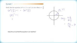 Math 3200  Ch6 Sec61  Trigonometric Identities Part I [upl. by Lleon]