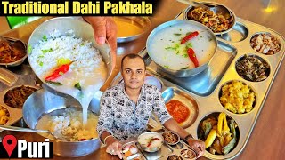 Awesome traditional nonveg Dahi Pakhala at Dalma restaurant Puri  Puri Food  Dahi pakhala recipe [upl. by Nohsreg149]