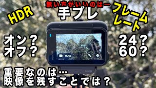 【アクションカムの用途】手ブレを抑えるフレームレートとHDR！映像を撮影するのが重要【Insta360 Ace Pro】887日 [upl. by Aible589]