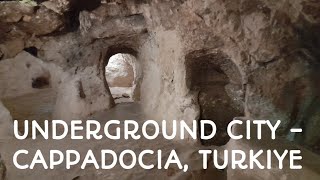 Derinkuyu Underground City  Things to do in Cappadocia Turkey cappadocia derinkuyu türkiye [upl. by Paulsen143]