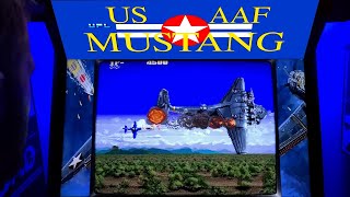 USAAF Mustang Arcade Cabinet MAME Gameplay w Marquee [upl. by Amaj596]