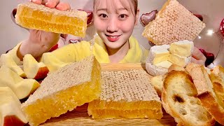 ASMR Honeycomb【Mukbang Eating Sounds】【English subtitles】 [upl. by Artap]