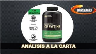 On Micronized Creatine Powder  CREATINA MONOHIDRATO DE OPTIMUM NUTRITION [upl. by Ierdna]