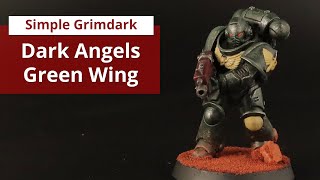 Simple grimdark Dark Angels quick and easy to paint [upl. by Bartram]