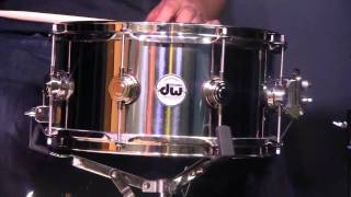 DW 65x13 Stainless Steel Snare Drum with Nickel Hardware [upl. by Ettennad112]