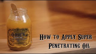 How to Perfectly Apply Odies Super Penetrating Oil odiesoil hardwaxoil woodprojects [upl. by Fadil]