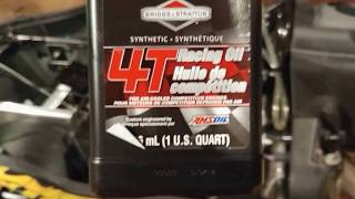 Arctic Cat ZR 120 Oil Change Yamaha SRX 120 [upl. by Loutitia]