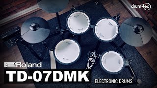 Roland TD07DMK electronic drums unboxing amp playing by drumtec [upl. by Ardnauqal52]