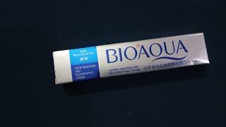 Bioaqua cream reviewsside effects benifateshow to use itbest cream for acne removal [upl. by Jacquenette]