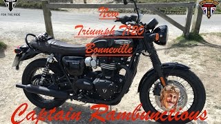 The New Bonneville T120 Black  Ride amp Review [upl. by Conant]