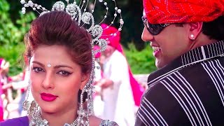 Chanda Sitare Bindiya Tumhari 4K HD Video  Govinda Mamta Kulkarni  Naseeb  Alka Yagnik Udit N [upl. by Bluefield572]