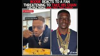 Bossie react to fan saying they going to take his chain [upl. by Naiditch]