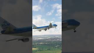 KLM Boeing 747 EPIC Landing at Edinburgh Airport  MUST WATCH aviation [upl. by Medlin]