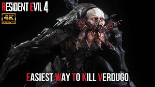 Easiest Way To Kill Verdugo RE4 Remake [upl. by Idola632]