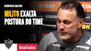 ENTREVISTA COLETIVA DE GABRIEL MILITO APÓS O TÍTULO DO ATLETICO [upl. by Euk]