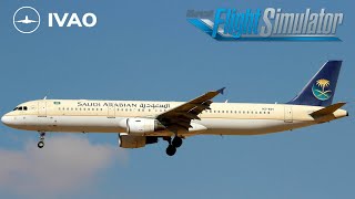 رحلة السعودية افتراضية MSFS2020 Flight No SVA1483 From OERK TO OEPA quotIVAO Online quot [upl. by Ocirrej855]