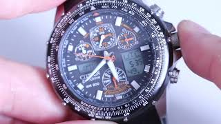 HOW TO SET THE TIME Citizen Promaster Skyhawk Time Setting U600 [upl. by Legge]