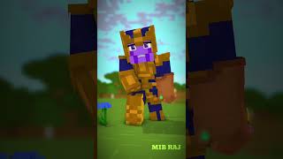 Zombie Become Herobrine Encounters Thanos with Infinity Gauntlet ⌚⚡ Transform Watch shorts [upl. by Lrak748]