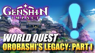 Genshin Impact  Orobashis Legacy Part I World Quest Guide [upl. by Campman]