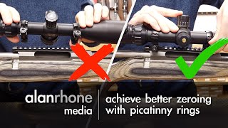 Scope Mounting  Achieve Better Zeroing with Picatinny Rings [upl. by Humphrey966]