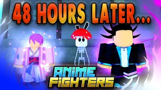 I SPENT 48 HOURS AFK IN ANIME FIGHTERS SIMULATOR AND GOT THE NEW DIVINE UNITS [upl. by Cia956]