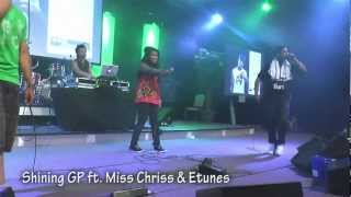 Holy Hiphopnight 2012  Shining GP ft Miss Chris amp Etunes deel 1 [upl. by Atener]