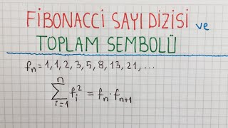 Fibonacci Sayı Dizisi ve Toplam Sembolü [upl. by Goldarina]