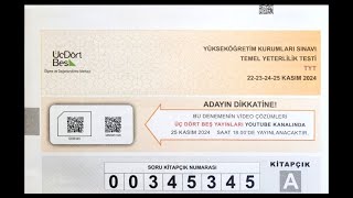 345 yayınları Türkiye geneli TYT1 ilk prova geometri çözümleri 202411 [upl. by Freeborn251]