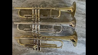 Trumpet Comparison Edwards Gen II P Mauriat amp CarolBrass Andrea Giuffredi [upl. by Esya]