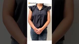 Coat Collar Crop Top Cutting And Stitching Full Video On my Channel shorts viral coatcollar [upl. by Anahsat693]