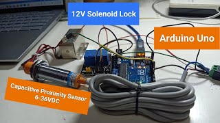 Capacitive proximity sensor with Arduino Uno R3 [upl. by Nylaj]