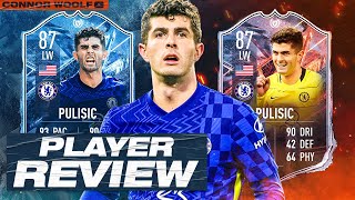 FIFA 22 87 FREEZE versus FIRE PULISIC SBC player REVIEW [upl. by Haram]