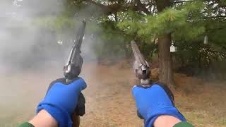 Remington 1858 New Model Armys POV firing [upl. by Yanahs]