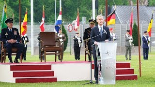 NATO Secretary General at SACEUR change of command ceremony 03 MAY 2019 [upl. by Ailesor]