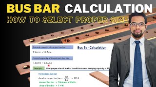 Busbar Size Calculation  Electrical Busbar load calculation [upl. by Earized313]