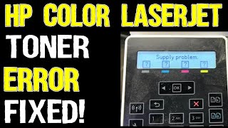 How to Fix HP Color LaserJet Pro MFP M181fw Printer Supply Error [upl. by Enirehtacyram897]