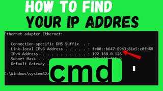 how to find your ip address using cmd easily2024 [upl. by Pappano]