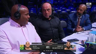 DC Rogan amp Anik react to Alex Pereira’s UFC 307 win vs Khalil Rountree Jr  ESPN MMA [upl. by Leelahk]